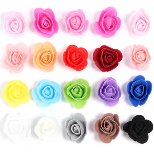 Haarschmuck DIY Ergebnisse, PE Schaumstoff, Blume, keine, about:3.5-4.5cm, ca. 100PCs/Tasche, verkauft von Tasche