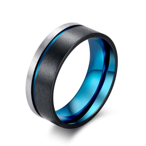 Bague en acier inoxydable, Acier inoxydable 304, Placage, bijoux de mode & normes différentes pour le choix & pour homme, Vendu par PC