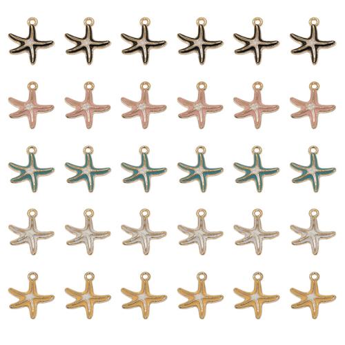 Tibetan Style Animal Pendants, Starfish, plated, DIY, more colors for choice, 18x16mm, 100PCs/Bag, Sold By Bag