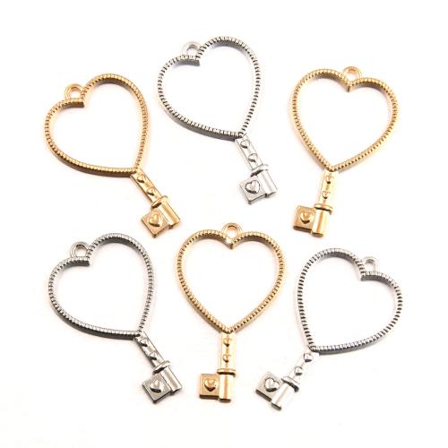 Tibetan Style Key Pendants, plated, DIY, more colors for choice, 25x42mm, 100PCs/Bag, Sold By Bag