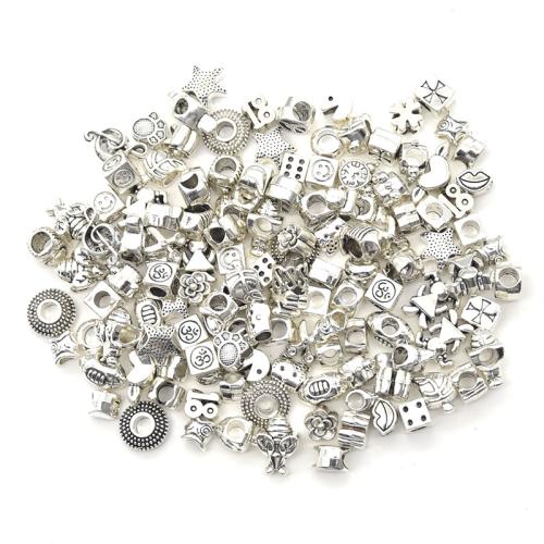 Bijoux de perles en alliage de Zinc , Placage, envoyé au hasard & DIY, 25PC/sac, Vendu par sac