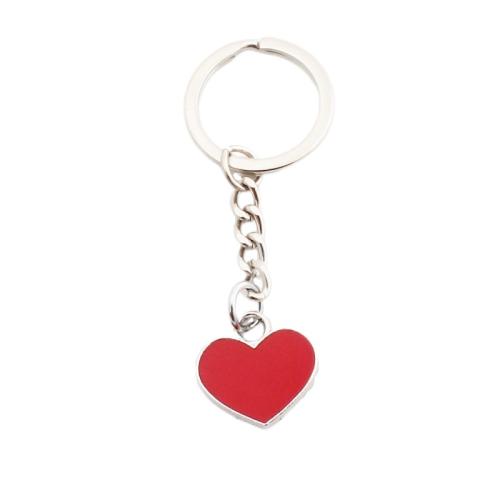 Tibetan Style Key Clasp, Heart, plated, Unisex & different styles for choice & enamel, key clasp length 70-100mm, Sold By PC