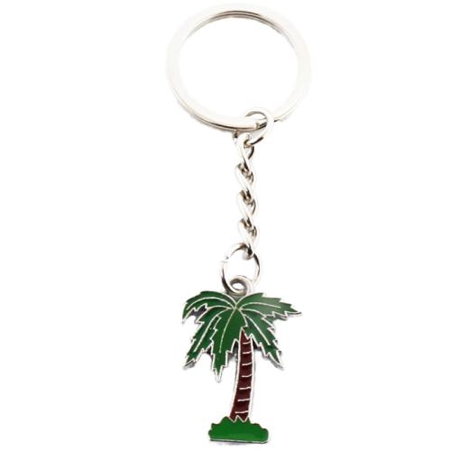 Tibetan Style Key Clasp, Palm Tree, plated, Unisex & different styles for choice & enamel, key clasp length 70-100mm, Sold By PC