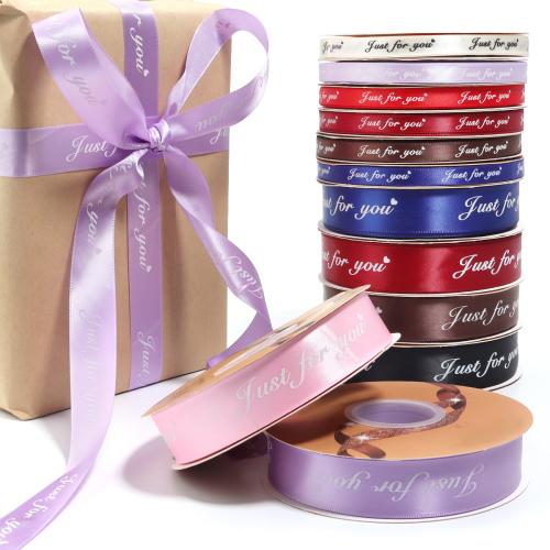 Polyester Ribbon, printing, DIY & different size for choice, more colors for choice, Approx 10Yard/Spool, Sold By Spool