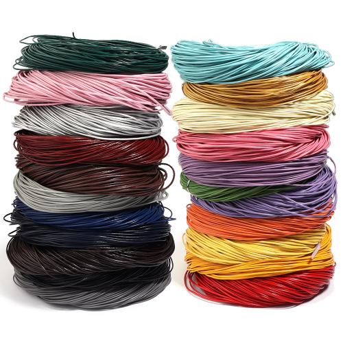 Leather Cord, PU Leather, DIY & different size for choice, more colors for choice, Approx 100Yard/Bag, Sold By Bag