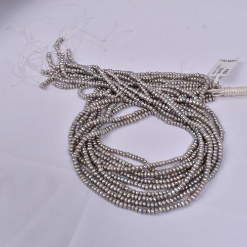 Keshi Cultured Freshwater Pearl Beads, DIY, grey, about:3-3.5mm, Sold Per Approx 40 cm Strand