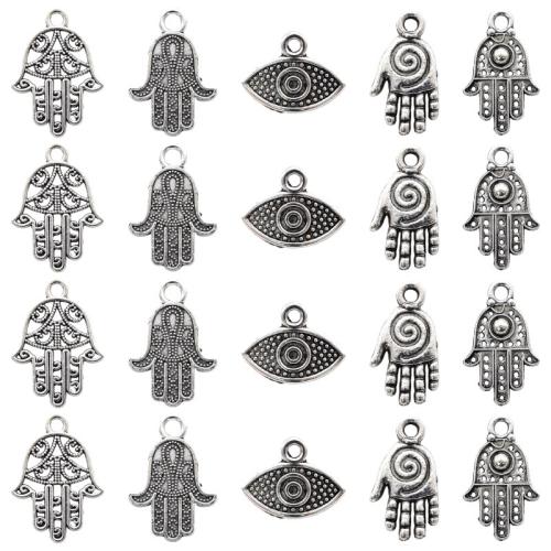 Tibetan Style Pendants, plated, DIY & different styles for choice, more colors for choice, 100PCs/Bag, Sold By Bag