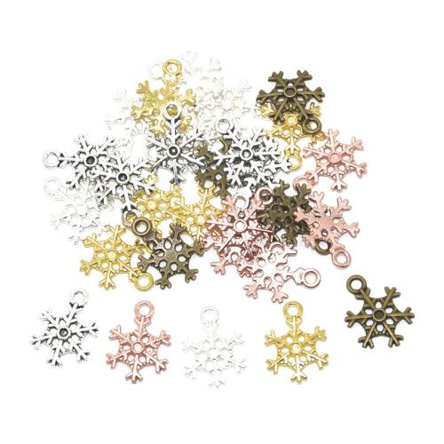 Tibetan Style Pendants, Snowflake, plated, DIY, more colors for choice, 17x13mm, 100PCs/Bag, Sold By Bag