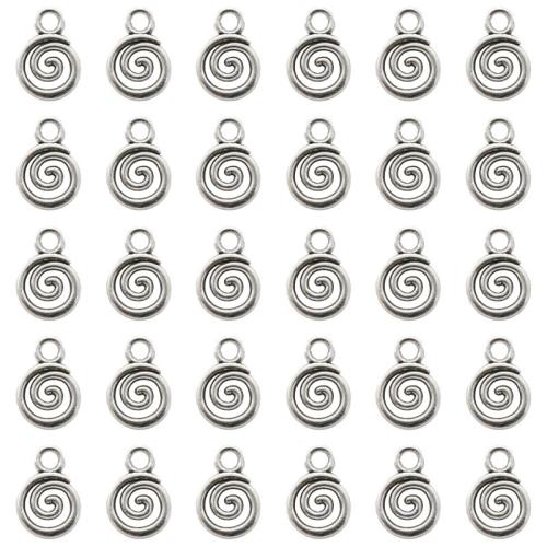 Tibetan Style Pendants, plated, DIY, 11x8mm, 100PCs/Bag, Sold By Bag