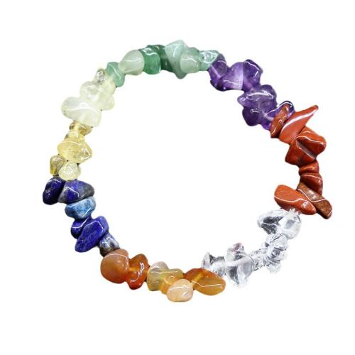 Gemstone Bracelets, irregular, fashion jewelry & for woman, mixed colors, about:5-8mm, Length:Approx 18 cm, Sold By PC