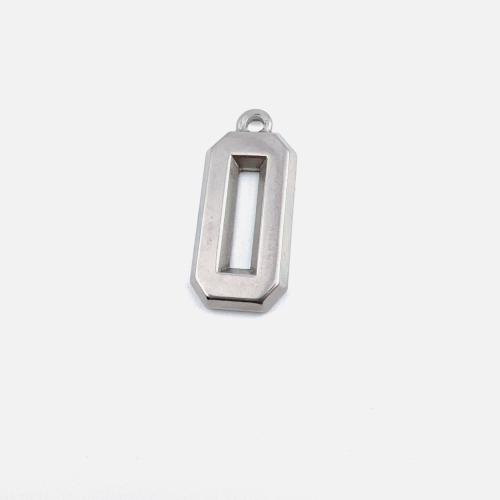 Stainless Steel Pendants, 304 Stainless Steel, Number, silver color plated, DIY & different styles for choice, more colors for choice, Sold By PC