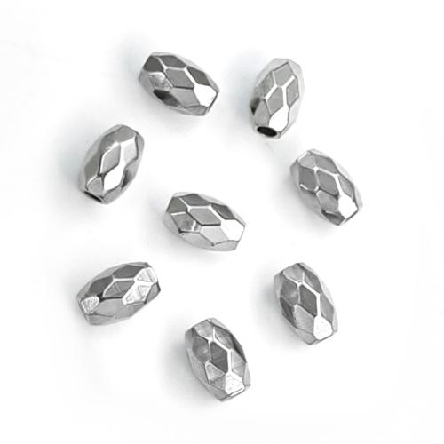 Stainless Steel Beads, 304 Stainless Steel, silver color plated, DIY, 6.50x4mm, Sold By PC