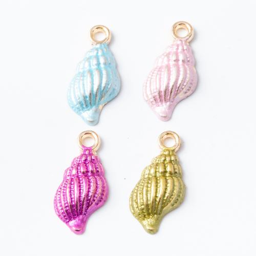 Tibetan Style Enamel Pendants, Conch, plated, DIY, more colors for choice, 100PCs/Bag, Sold By Bag