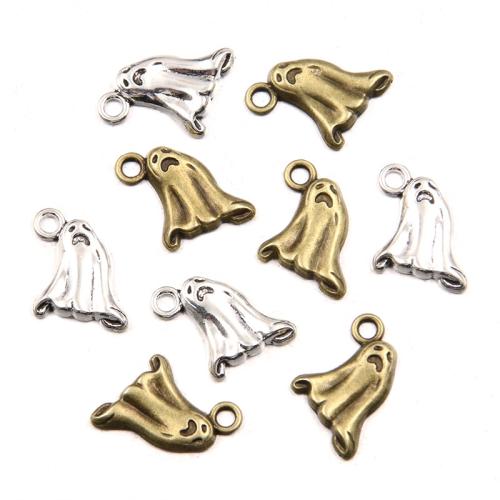 Tibetan Style Pendants, Ghost, plated, DIY, more colors for choice, 14x16mm, 100PCs/Bag, Sold By Bag