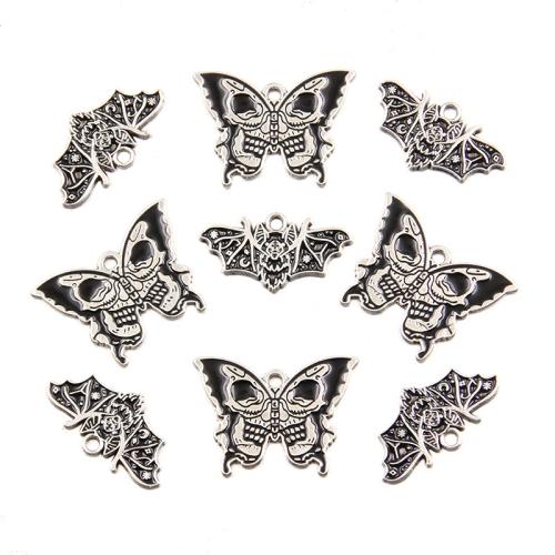 Tibetan Style Animal Pendants, plated, DIY & different styles for choice & enamel, more colors for choice, 100PCs/Bag, Sold By Bag