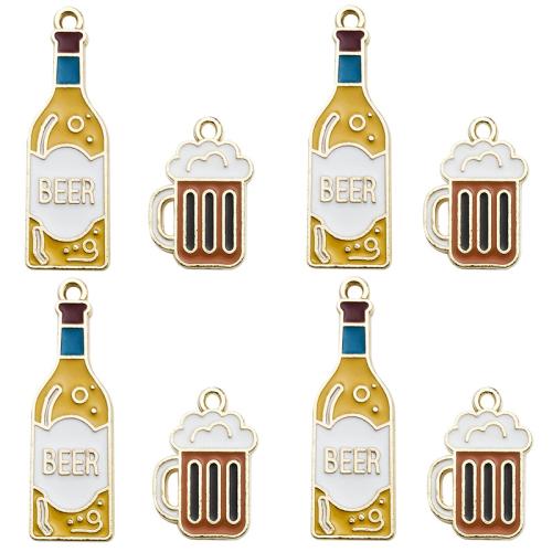 Tibetan Style Enamel Pendants, plated, DIY & different styles for choice, more colors for choice, 100PCs/Bag, Sold By Bag