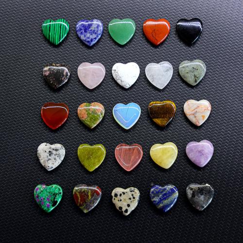 Fashion Decoration, Gemstone, Heart, for home and office & different materials for choice, more colors for choice, 20x20x5mm, Sold By PC