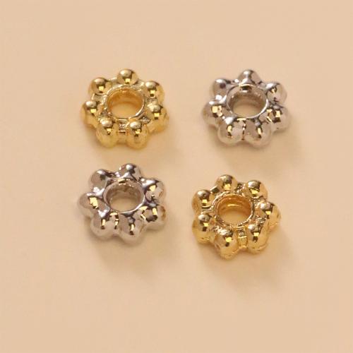 Brass Jewelry Beads, Flower, plated, DIY & different size for choice, more colors for choice, nickel, lead & cadmium free, Sold By PC