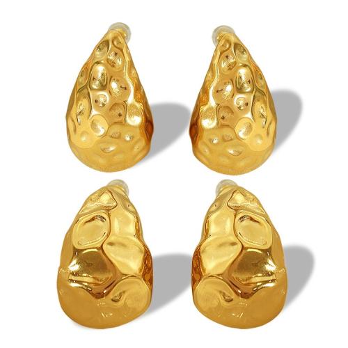 Boucle d'oreille de gaujon en acier inoxydable, Acier inoxydable 304, Placage, bijoux de mode & styles différents pour le choix & pour femme, plus de couleurs à choisir, Vendu par paire