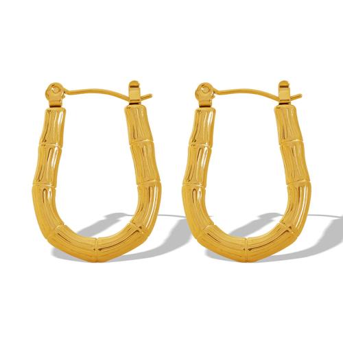 Acier inoxydable Levier Retour Earring, Acier inoxydable 304, Placage, bijoux de mode & pour femme, doré, Vendu par paire