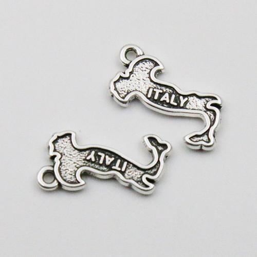 Pendentifs en alliage de zinc, Placage, DIY, 10x22mm, Vendu par PC