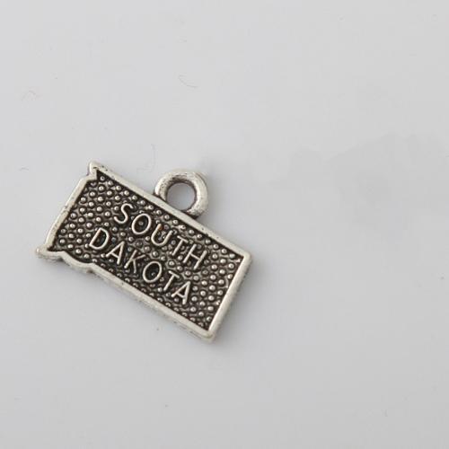 Tibetan Style Pendants, plated, DIY, 11x16mm, Sold By PC