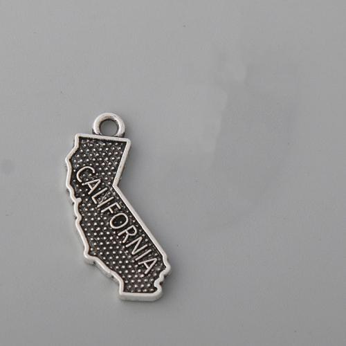 Pendentifs en alliage de zinc, Placage, DIY, 17x26mm, Vendu par PC