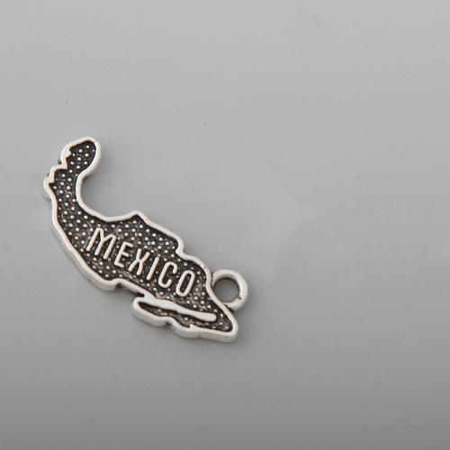 Tibetan Style Pendants, plated, DIY, 13x25mm, Sold By PC