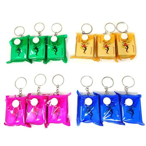 Bag Purse Charms Keyrings Keychains, Paper, with Tibetan Style, Poker, Unisex, mixed colors, 40x30mm, Sold By PC