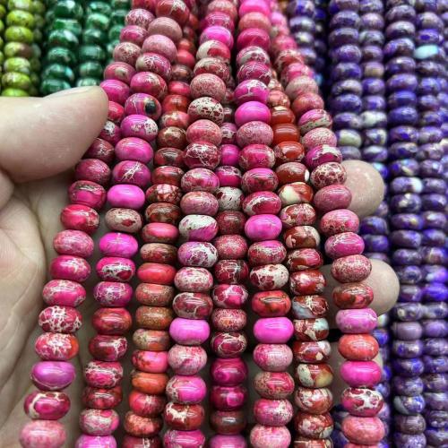 Gemstone Jewelry Beads, DIY & different materials for choice, more colors for choice, 6x10mm, Approx 60PCs/Strand, Sold By Strand