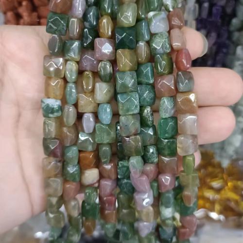 Gemstone Jewelry Beads, Natural Stone, Square, DIY & different materials for choice & different size for choice, more colors for choice, Sold By Strand