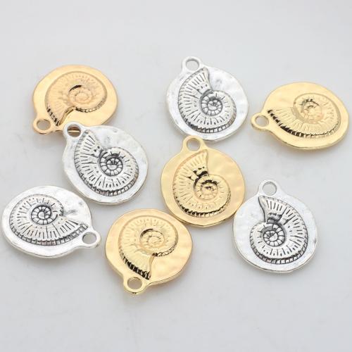 Pendentifs en alliage de zinc, conque, Placage, DIY, plus de couleurs à choisir, protéger l'environnement, sans nickel, plomb et cadmium, 100PC/sac, Vendu par sac