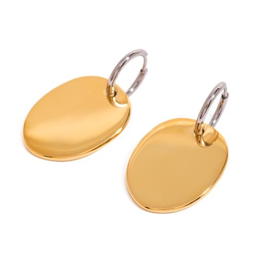 Acier inoxydable Levier Retour Earring, Acier inoxydable 304, Placage, bijoux de mode & pour femme & deux tons, Vendu par paire