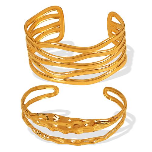 Bracelet en acier inoxydable, Acier inoxydable 304, Placage, styles différents pour le choix & pour femme & creux, plus de couleurs à choisir, Vendu par PC