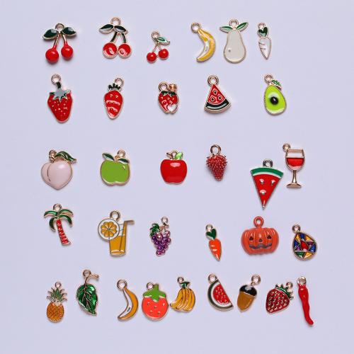 Tibetan Style Enamel Pendants, plated, random style & DIY, 32PCs/Bag, Sold By Bag