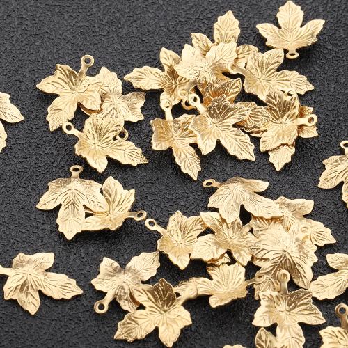 Stainless Steel Pendants, 304 Stainless Steel, Maple Leaf, plated, DIY, more colors for choice, Sold By PC