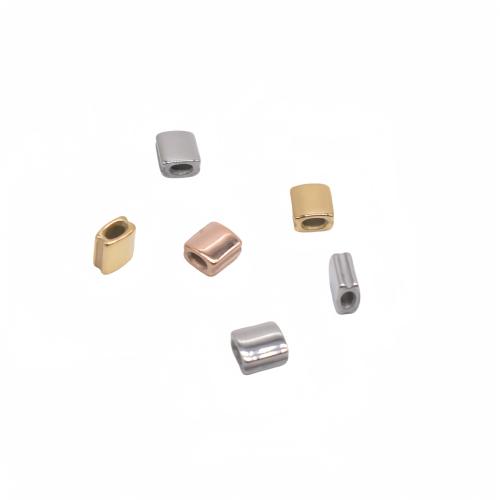 Stainless Steel Beads, 304 Stainless Steel, Rectangle, plated, DIY, more colors for choice, Sold By PC