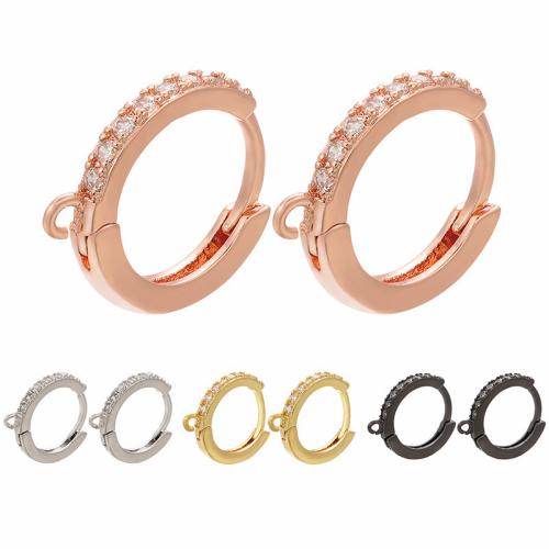 Brass Lever Back Earring Component, plated, DIY & different styles for choice & micro pave cubic zirconia, more colors for choice, Sold By Pair