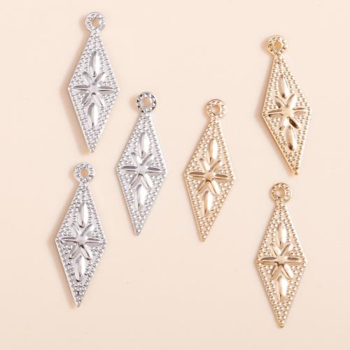 Tibetan Style Pendants, Rhombus, plated, DIY, more colors for choice, 100PCs/Bag, Sold By Bag