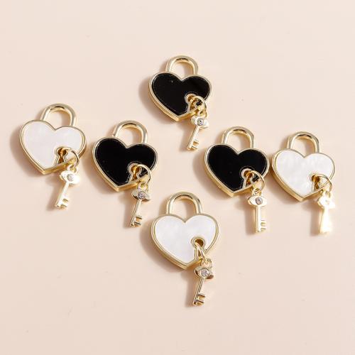 Tibetan Style Enamel Pendants, Heart, plated, DIY, 4PCs/Bag, Sold By Bag