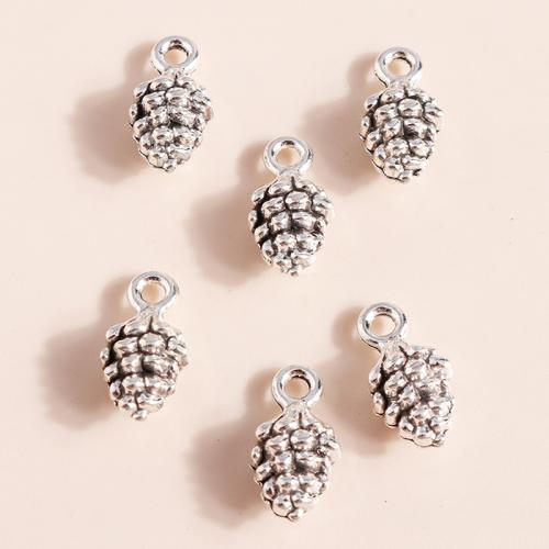 Tibetan Style Pendants, Pinecone, plated, DIY, 30PCs/Bag, Sold By Bag