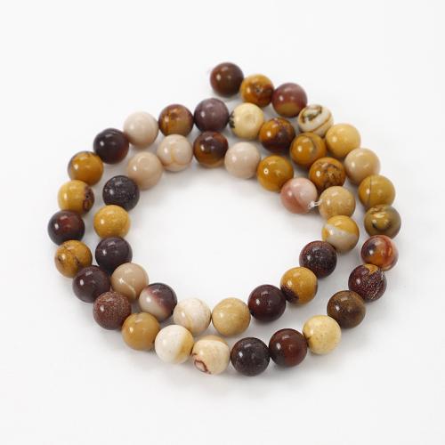 Natural Egg Yolk Stone Beads, Round, DIY & different size for choice, mixed colors, Sold By Strand