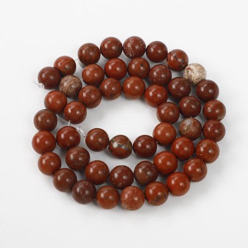 Gemstone Jewelry Beads, Red Jasper, Round, DIY & different size for choice, red, Sold By Strand