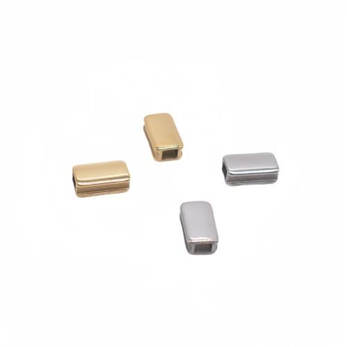 Stainless Steel Beads, 304 Stainless Steel, Rectangle, plated, DIY, more colors for choice, 100PCs/Bag, Sold By Bag