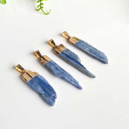 Quartz Gemstone Pendants, Kyanite, DIY & different size for choice, blue, Sold By PC