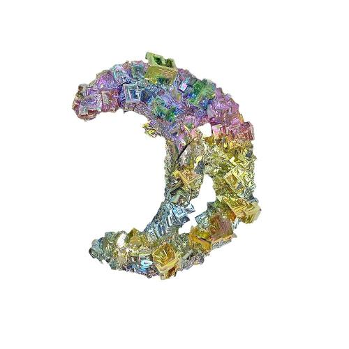 Fashion Decoration, Bismuth Ore, Moon, fashion jewelry, multi-colored, 85x105mm, Sold By PC