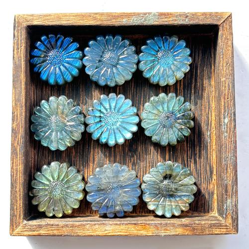 Fashion Decoration, Labradorite, Flower, fashion jewelry, mixed colors, Sold By PC