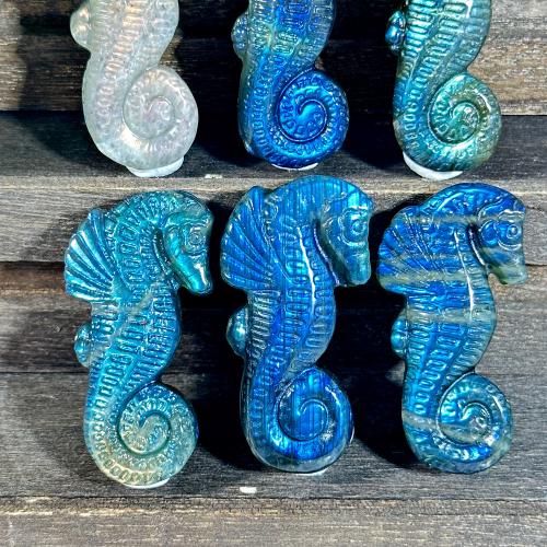 Fashion Decoration, Labradorite, Seahorse, fashion jewelry, blue, Sold By PC