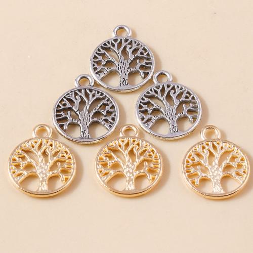 Tibetan Style Pendants, Tree, plated, DIY, more colors for choice, 20PCs/Bag, Sold By Bag