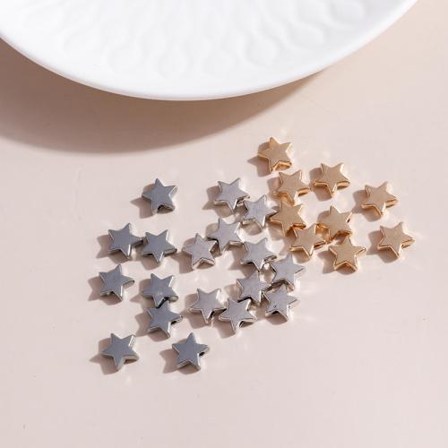 Tibetan Style Jewelry Beads, Star, plated, DIY, more colors for choice, 50PCs/Bag, Sold By Bag